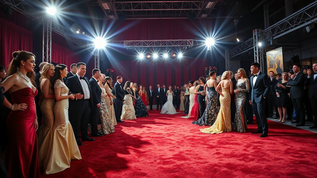 sustainable minimalist red carpet