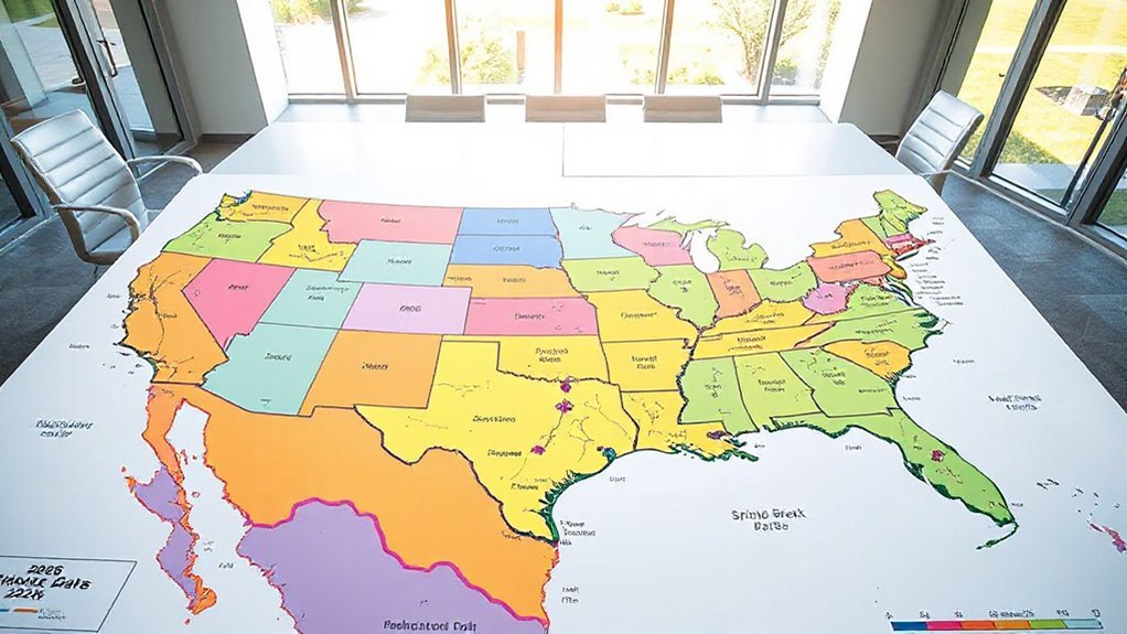 break dates vary widely