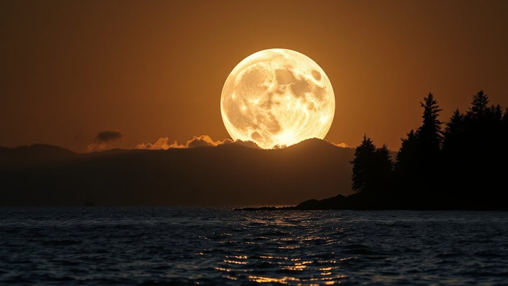 larger brighter horizon moon