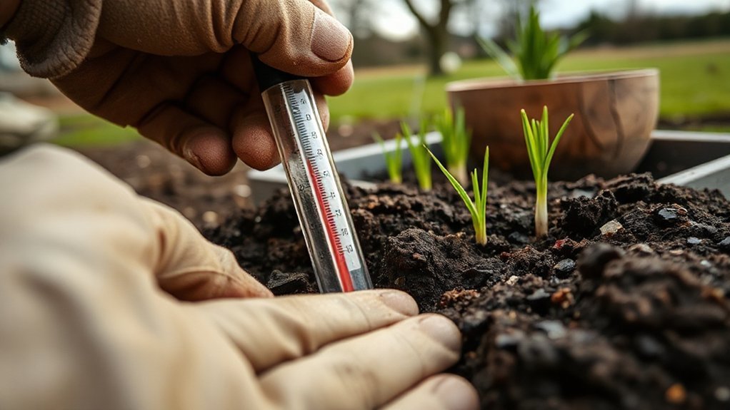 four inch soil temperature reading