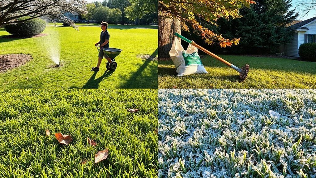seasonal lawn fertilizing schedule
